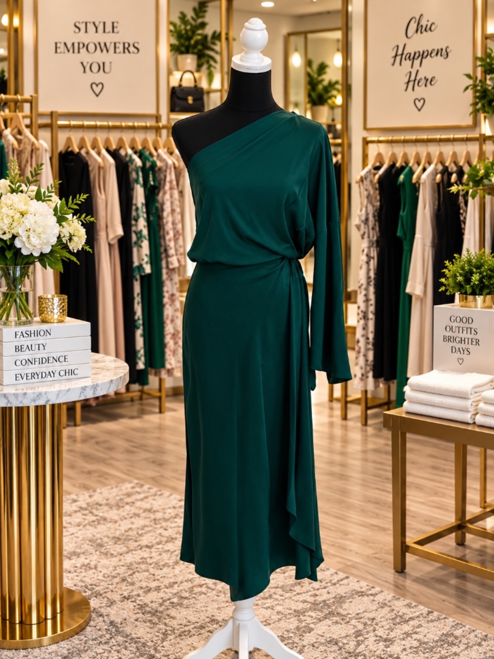 Renee C. Emerald Dress